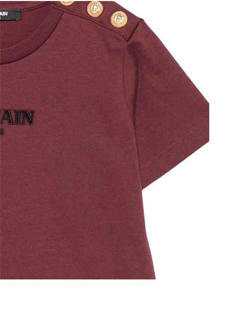 T-shirt, bambina, logata. BALMAIN | BZ8I81 Z3672530OR